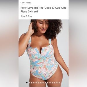 Roxy one piece swimsuit size medium